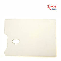 Фото - Палітра дерев'яна, прямокутна, ДВП ґрунтоване, 25x35см, ROSA Studio 48732