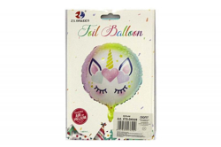 Фото - Кулька фольгована кругла, Одноріг 60258