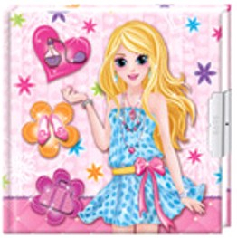 Фото - Блокнот дитячий на замочку 135x135mm, 70g, 56 л, дівчинка 36300 Фото - Блокнот дитячий на замочку 135x135mm, 70g, 56 л, дівчинка 36300