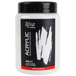 Фото - Фарба акрилова, Білила титанові (602), 400мл, ROSA Gallery 63325