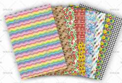 Набір кольорового картону &quot;Чарівні  візерунки&quot; Преміум А4, 8 арк.