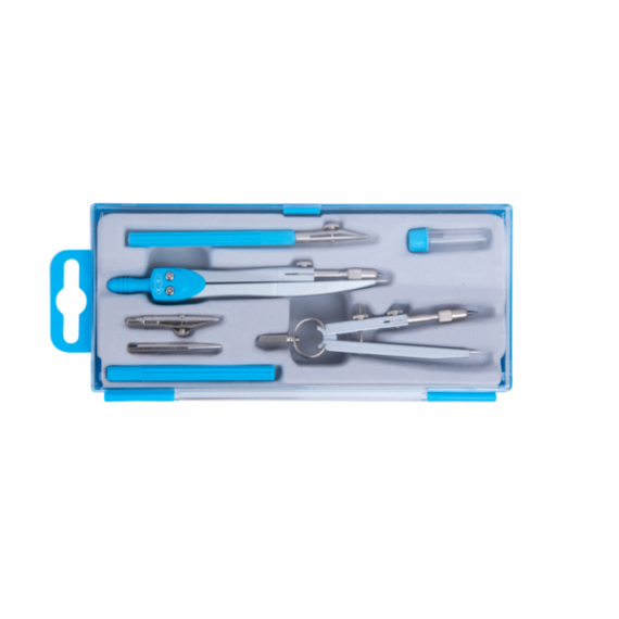 Фото - Готовальня BASIS 7 предметів, блакитний 9180 Фото - Готовальня BASIS 7 предметів, блакитний 9180