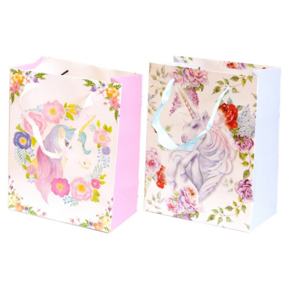 Фото - Пакет паперовий з гліттером з 1 сторони, 18*23*10см Одноріг 12 шт/упак 62197 Фото - Пакет паперовий з гліттером з 1 сторони, 18*23*10см Одноріг 12 шт/упак 62197