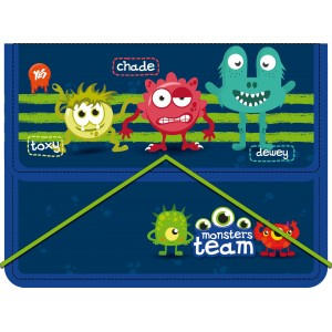 Фото - Папка для зошитів пласт. на блискавці В5 'Monsters' 31987 Фото - Папка для зошитів пласт. на блискавці В5 'Monsters' 31987