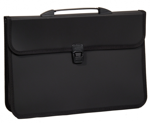 Фото - Портфель 4OFFICE B4 2 відд.,чорний  4-252 28845