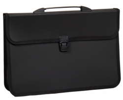 Фото - Портфель 4OFFICE B4 2 відд.,чорний  4-252 28845