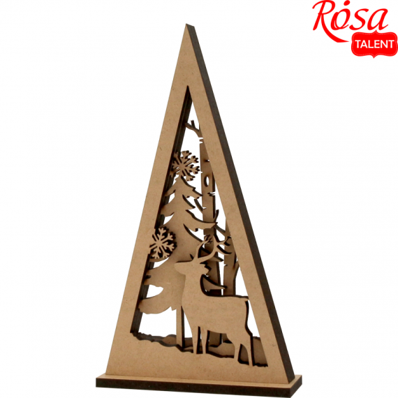 Фото - 3D композиція на підставці „Олень у лісі“, МДФ, 12х4х23см, ROSA TALENT 54211 Фото - 3D композиція на підставці „Олень у лісі“, МДФ, 12х4х23см, ROSA TALENT 54211