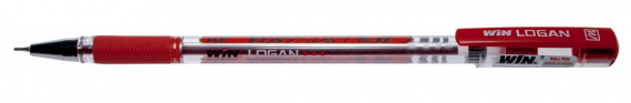 Фото - Ручка масляна WIN 0,7мм LOGAN червона (уп.60) 24703