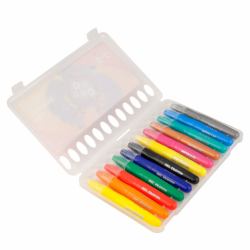 Фото - Крейда гелева, 12 кол.(6+6 з гліттером) Jolliers 44289 Фото - Крейда гелева, 12 кол.(6+6 з гліттером) Jolliers 44289