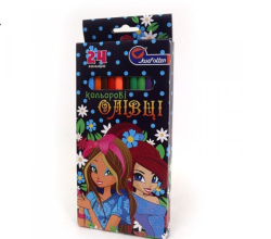 Фото - Карандаш дер. 12цв.'Girls' в карт, европ. J. Otten,7303BE_12 51898