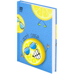 Блокнот тв. обкл., сквіш, А6, 80 арк., крап., Lemon