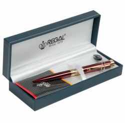 Фото - Ручка кульк. в подарунковому футлярі L, бордовий 49336