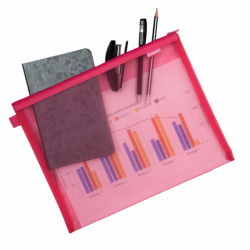 Фото - Папка А4+ на блискавці 1490-А, рожева 45639 Фото - Папка А4+ на блискавці 1490-А, рожева 45639