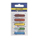 Закладки пласт. з клейким шаром NEON 45x12мм, 5х20арк., асорті