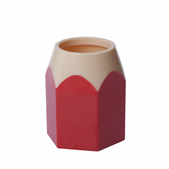 Фото - Підставка для ручок 'Олівець' пластик червона 50594 Фото - Підставка для ручок 'Олівець' пластик червона 50594