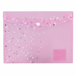 Фото - Папка на кнопці, А5+, Shine, рожева 47156