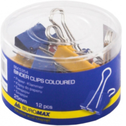 Бiндер кольоровий 25мм, 12шт., туба