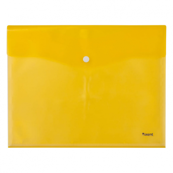 Фото - Папка на кнопці, 5 файлів, А4, жовта 36687 Фото - Папка на кнопці, 5 файлів, А4, жовта 36687
