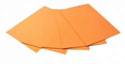 Фото - Кольорова ЕВА піна (Фоаміран)А4, EVA-1-007, 21х29,7см,1,00 мм 5 аркуш.персиковий 59447