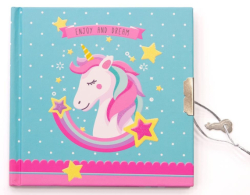 Фото - Блокнот дитячий на замочку 135x135mm, 70g, 56 л, Єдиноріг з зіркою 56637 Фото - Блокнот дитячий на замочку 135x135mm, 70g, 56 л, Єдиноріг з зіркою 56637