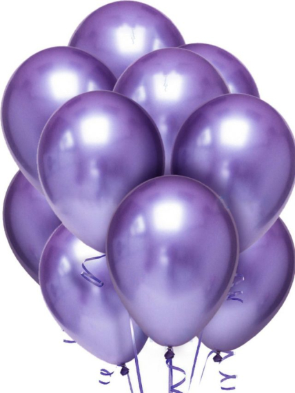 Фото - Кульки хром 12' 2,8 грама 10 шт Фіолетові 12пач/в уп 63995 Фото - Кульки хром 12' 2,8 грама 10 шт Фіолетові 12пач/в уп 63995