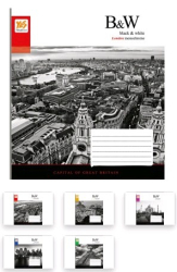 А5/96 лін. YES гібр. с 2-ма вибірками B&W cities, зошит (уп.5)