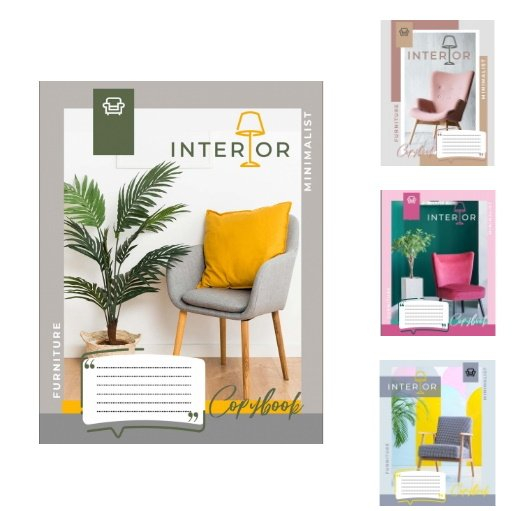 Фото - А5/96 лін. 1В Interior, зошит для записів 61032 Фото - А5/96 лін. 1В Interior, зошит для записів 61032