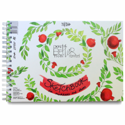 Фото - Скетчбук для маркерів на спіралі А5 (14,8х21 см) 250 г/м.кв. 25 аркушів «Трек» 52433