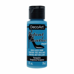 Фарба для шкіри, глянцева, Бірюзова, 59мл, DecoArt