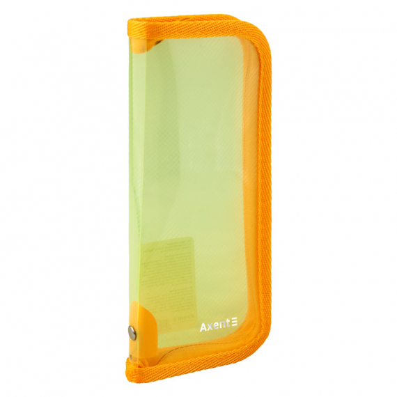 Фото - Пенал об'ємний на блискавці, прозорий жовтий 46892 Фото - Пенал об'ємний на блискавці, прозорий жовтий 46892