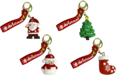 Фото - Брелок гумовий (пвх) Новорічний 50шт/уп. 63703 Фото - Брелок гумовий (пвх) Новорічний 50шт/уп. 63703