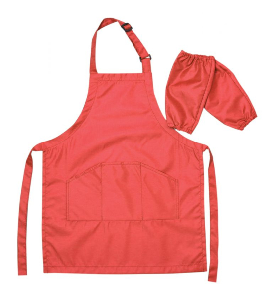 Фото - Фартух дитячий з нарукавниками, червоний, ROSA Studio 24214 Фото - Фартух дитячий з нарукавниками, червоний, ROSA Studio 24214