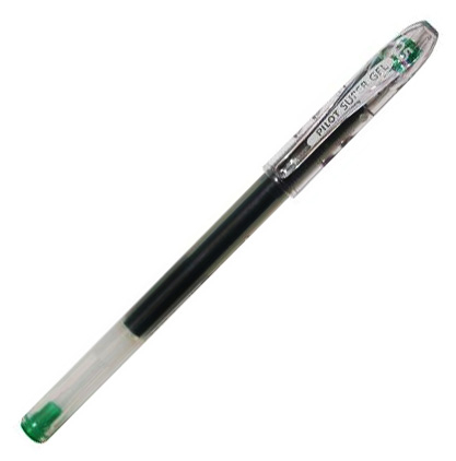 Фото - Ручка гелева Pilot BL-SG-5-G Super Gel, зелена (уп.12) 37640 Фото - Ручка гелева Pilot BL-SG-5-G Super Gel, зелена (уп.12) 37640