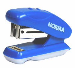 Фото - Степлер, 24/6, 18 мм, мини 16л, с дестепл., синий, 4052, NORMA 33123