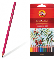 Фото - Олівці кол. аквар. Mondeluz, 12 шт. 46905
