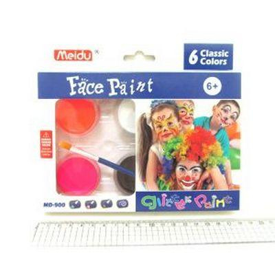 Фото - Набор красок для лица 6 цветов + кисть MD-900-6 (IMG4295) 43033 Фото - Набор красок для лица 6 цветов + кисть MD-900-6 (IMG4295) 43033
