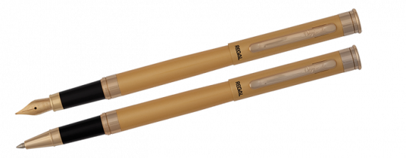 Фото - Комплект ручок (П+К) в подарунковому футлярі L, золото 49338