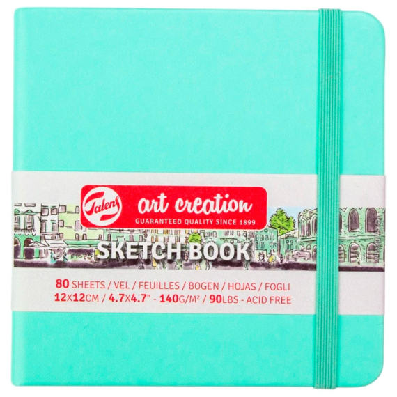 Фото - Блокнот для графіки Talens Art Creation 140г/м2, 12*12см, 80л., Fresh Mint, Royal Talens 58366