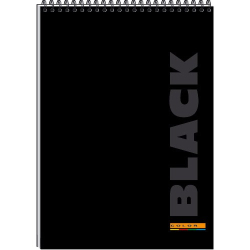 Блокнот A4 COLOR спір. 48 арк. карт. обкладинка  ВА4248-001 чорний