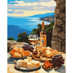 Фото - Картина за номерами SANTI 'Вечеря біля моря' 40*50 см 63519