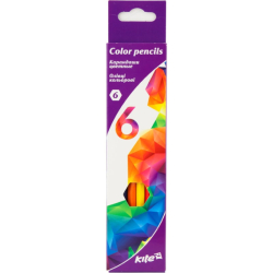 Фото - Олівці кольорові, 6 шт. Kite 'Геометрія' 36182 Фото - Олівці кольорові, 6 шт. Kite 'Геометрія' 36182