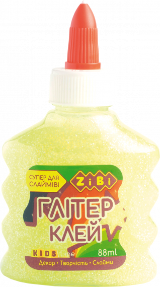 Фото - Клей неон гліттер жовтий на PVA-основі, прозорий, 88 мл 50706 Фото - Клей неон гліттер жовтий на PVA-основі, прозорий, 88 мл 50706