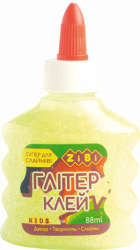 Фото - Клей неон гліттер жовтий на PVA-основі, прозорий, 88 мл 50706