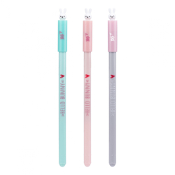 Фото - Ручка YES гелева “Hello Bunny”, 0,5 мм, синя (уп33шт) 59691