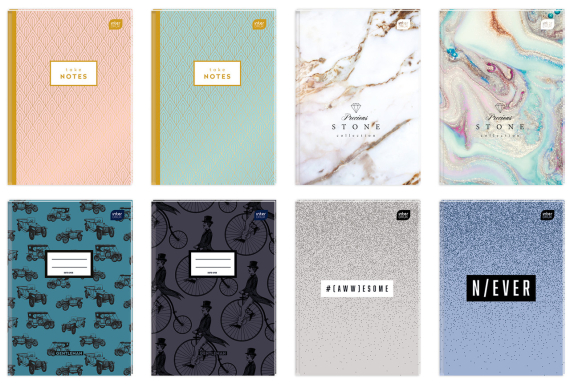 Фото - Блокнот, А5, 96 л., тверда обкл., лін., поля, асорті 56662 Фото - Блокнот, А5, 96 л., тверда обкл., лін., поля, асорті 56662