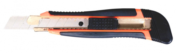 Фото - Нiж трафарет.,+2леза 18мм,автофікс.,метал.напр.,прогумов., 4512, NORMA 41015 Фото - Нiж трафарет.,+2леза 18мм,автофікс.,метал.напр.,прогумов., 4512, NORMA 41015