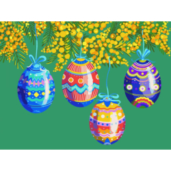 Картина за номерами SANTI "Великдень", 30*40 см.