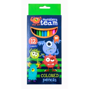 Фото - Карандаши 12 цв. 'Monsters' 31973 Фото - Карандаши 12 цв. 'Monsters' 31973