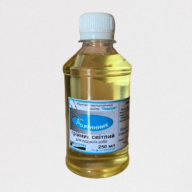 Фото - Розчинник трійник світлий 250мл (пінен+дамара+олія), Лазурит 50659