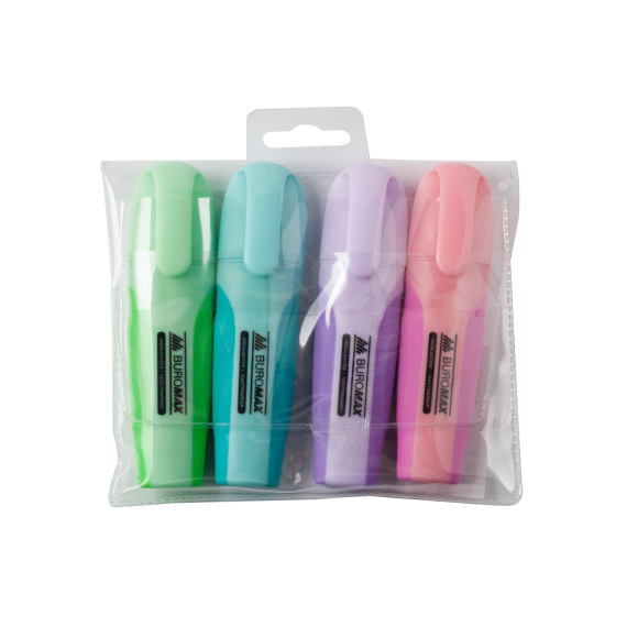 Фото - Набір з 4-х текст-маркерів Pastel з гум. вставками 63234 Фото - Набір з 4-х текст-маркерів Pastel з гум. вставками 63234